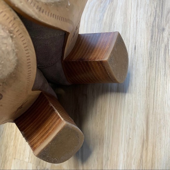 SPLENDID Lakota Gray Suede Western Booties - Women's Size 6 - Picture 8 of 12